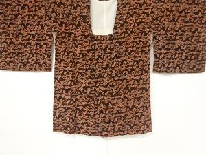 大正ロマン　錦紗枝葉模様道行コート